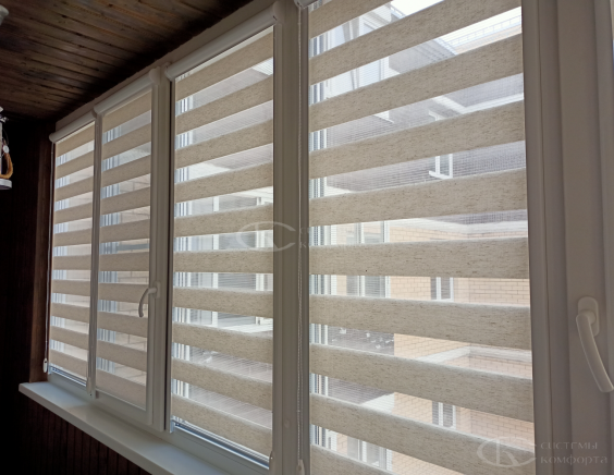 Рулонные шторы Зебра